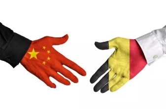 China & Belgium hands