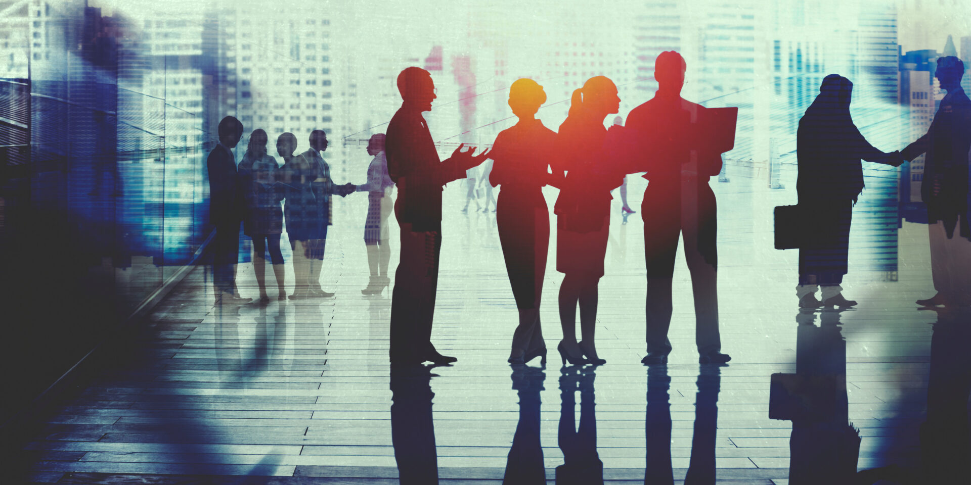 Business People Meeting Corporate Commuter Walkling Concept